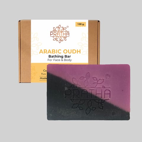 Pratha Naturals Cold Process Handmade Soap | Arabic Oudh | 100 gm