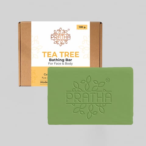 Pratha Naturals Cold Process Handmade Soap | Tea Tree | 100 gm
