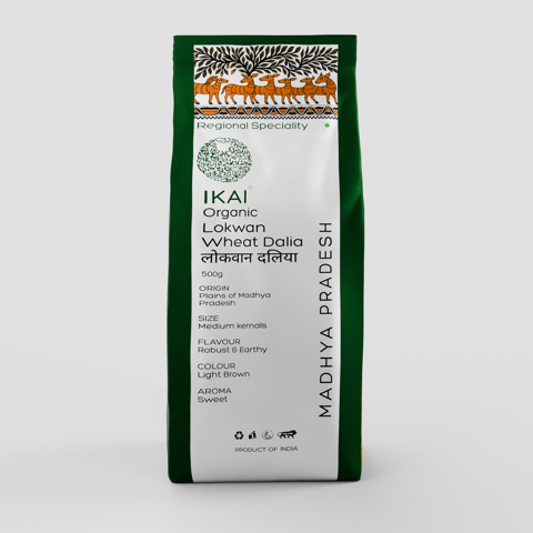 Organic Lokwan Wheat Dalia | Porridge | 500g