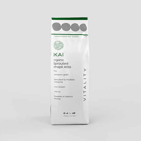 Ikai Organic Gluten Free Atta | Flour Mix | Customised for Vitality | 500g