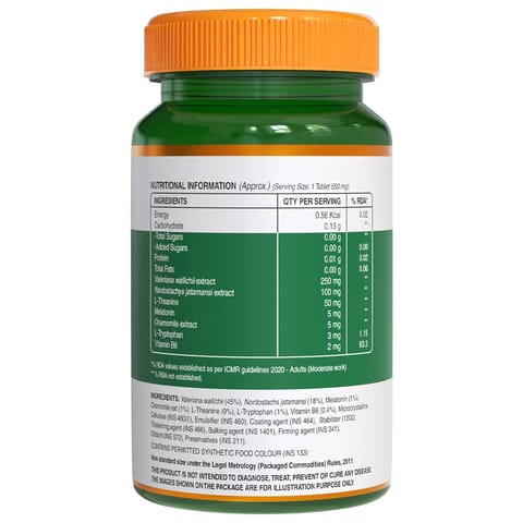 Pure Nutrition Melatonin With Valleriana Wallichii|Non-Addictive Sleep Aid|Helps Fall Asleep Fast|