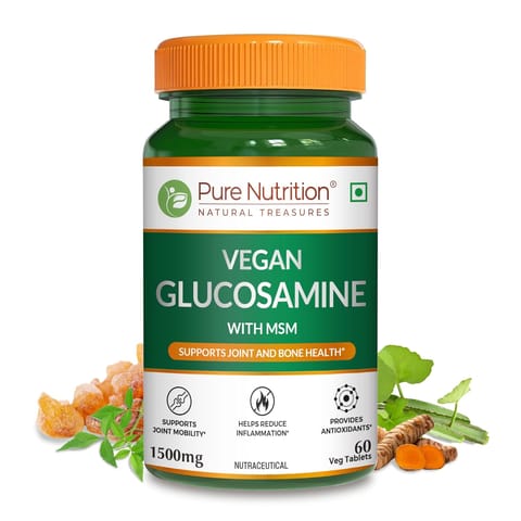 Pure Nutrition Vegan Glucosamine MSM with Boswellia|