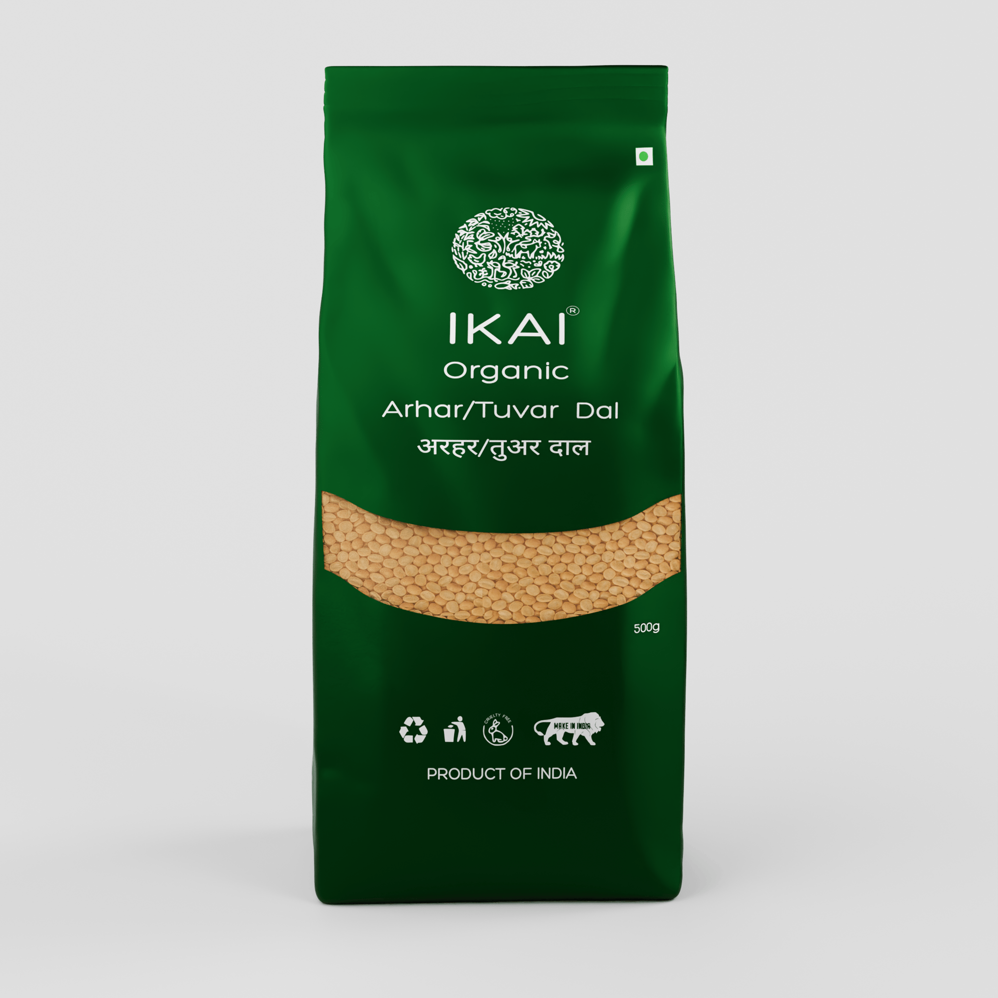 IKAI Organic Arhar/Tuvar Dal | Pigeon Pea | 500g
