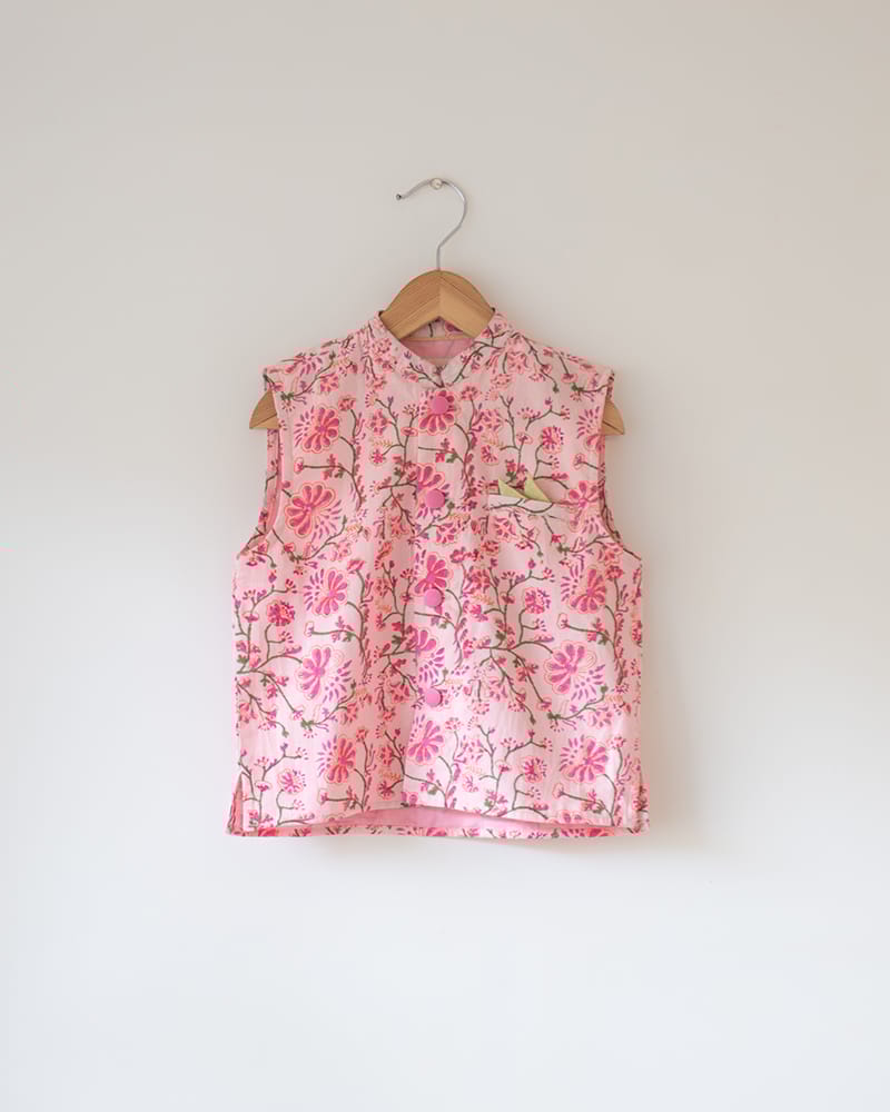 LTWT Phool Cotton Pink Floral Bandi