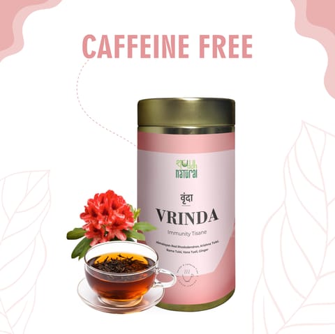 Shuddh Natural Cold Cough Relief Tea | Vrinda  I Floral Tisane | 40 Cups