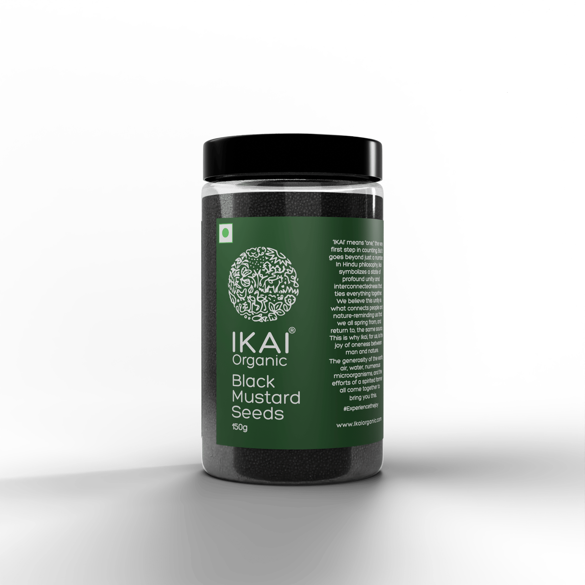 Ikai Organic-Organic Black Mustard Seeds | Kali Sarson | Pure | Pungent | 150g