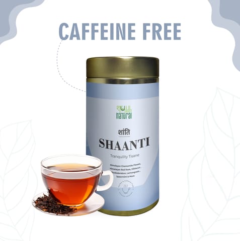 Shuddh Natural Calming Tea I Stress Relief I Shaanti I Floral Tisane I 30 Cups