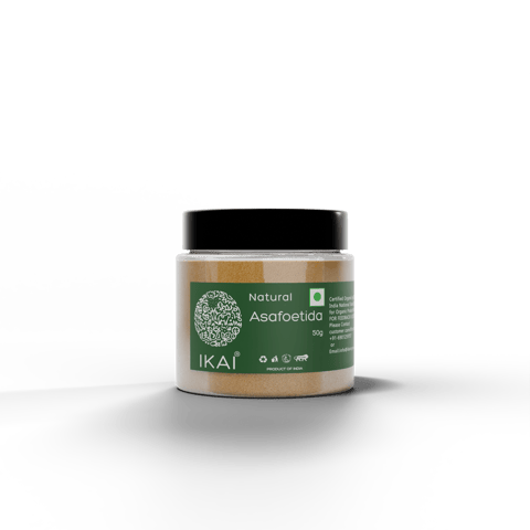 Ikai Organic Natural Asafoiteda | Hing |Granular | Extra Strong | Aromatic Spice | 50g
