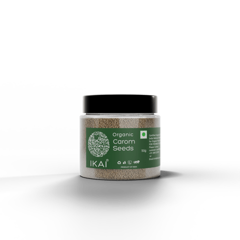 Ikai Organic-Organic Carom Seeds | Ajwain | Bishop’s weed | Aromatic Spice | 50g