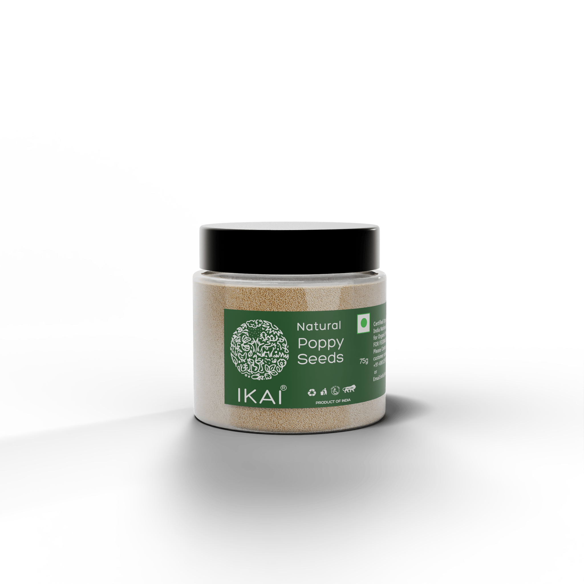 Ikai Organic Natural Poppy Seeds | Khus Khus | 50g