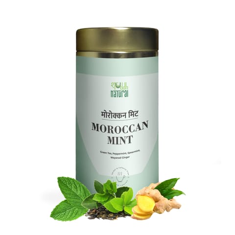 Shuddh Natural Mint Lover I Moroccan Mint I Green Tea I 75g