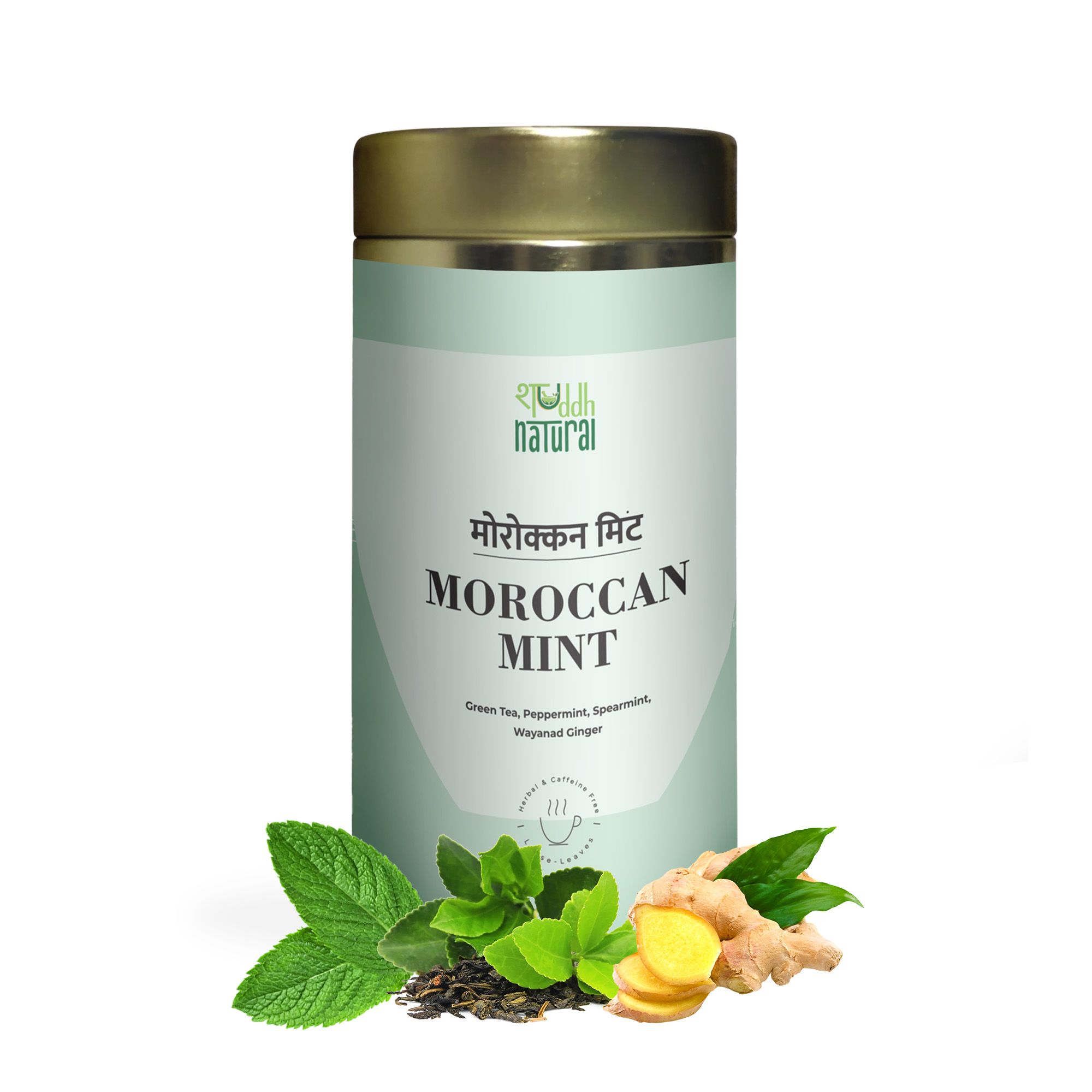 Shuddh Natural Mint Lover I Moroccan Mint I Green Tea I 75g