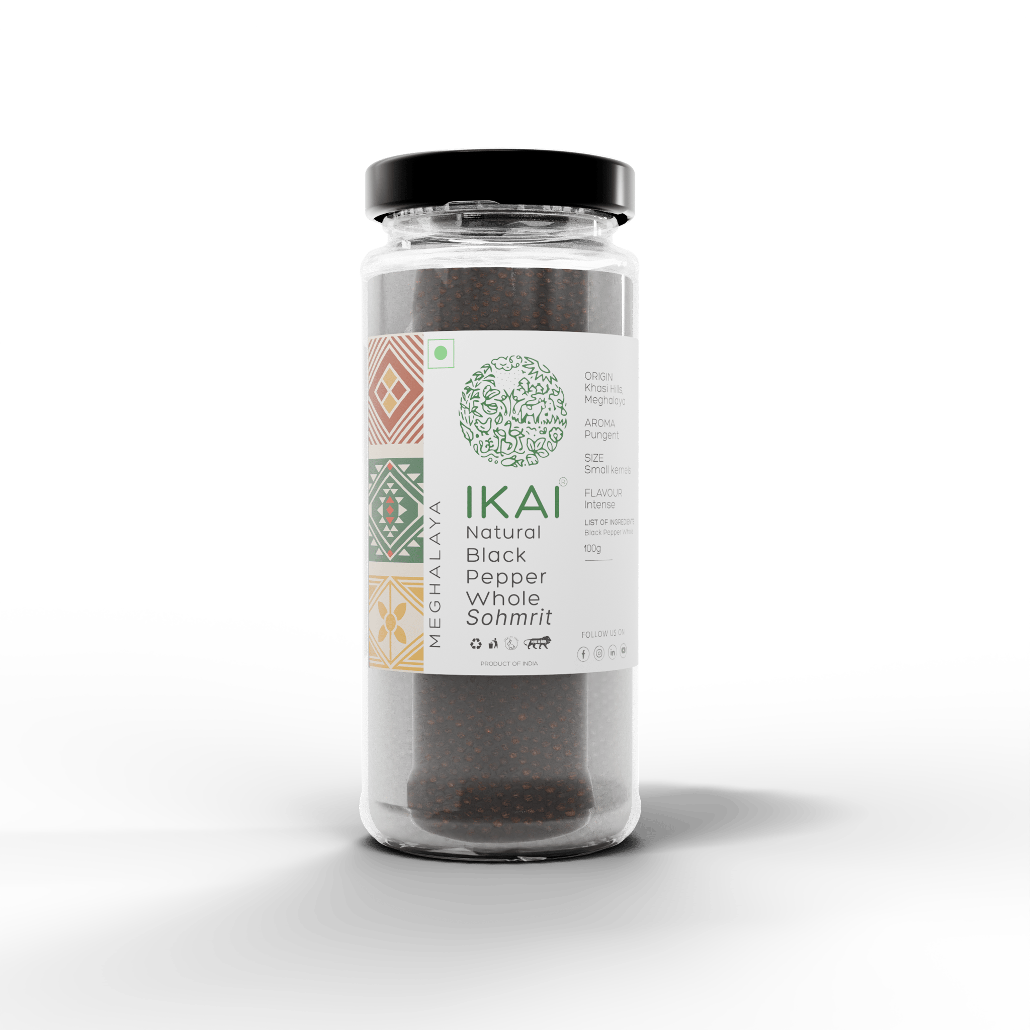 इकाई ऑर्गेनिक नेचुरल होल ब्लैक पेपर | 100 ग्राम