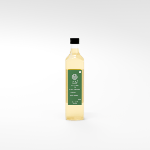 IKAI Organic Sunflower Oil | Cold Pressed | Wood Pressed | Unrefined