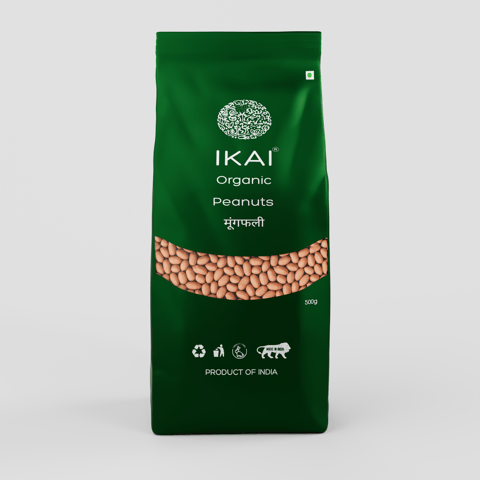Ikai Organic-Organic Peanuts | Groundnut |Healthy Fats | Natural Protein Foods | 500g Ikai Organic-Organic Peanuts | Groundnut |Healthy Fats | Natural Protein Foods | 500g