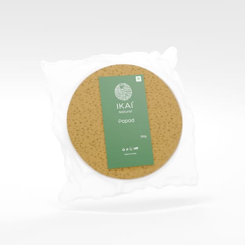 IKAI Natural Papad | Natural Protein Foods | Customised For Vitality | Gluten Free | 250g