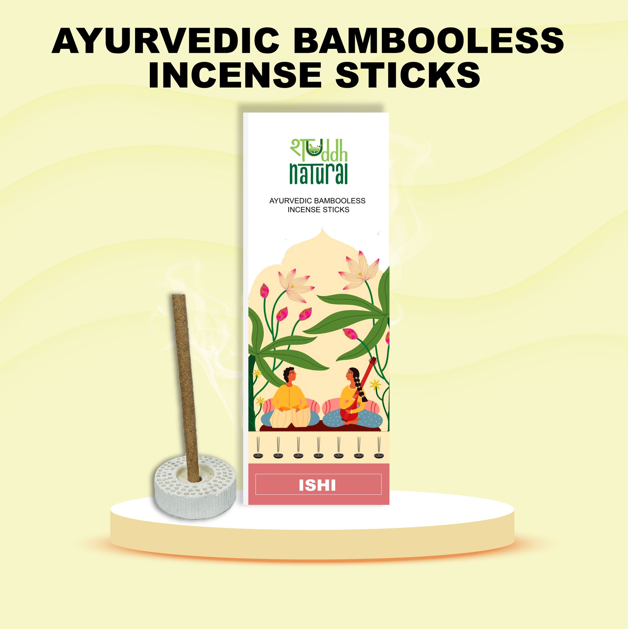 Shuddh Natural Frankincense & Guggal Bambooless Incense Stick I 30 Sticks