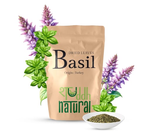 Shuddh Natural Premium Freeze Dried Culinary Turkish Basil I 100g