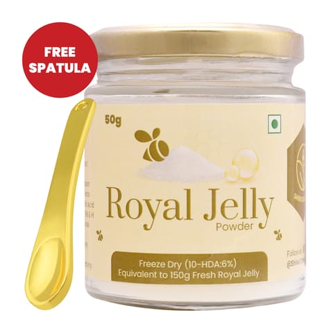Shiva Organic Royal Jelly Powder - Freeze Dry 10-HDA:6%