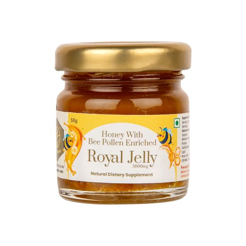 Shiva Organic Honey Bee Pollen Enriched  with 2% Royal Jelly