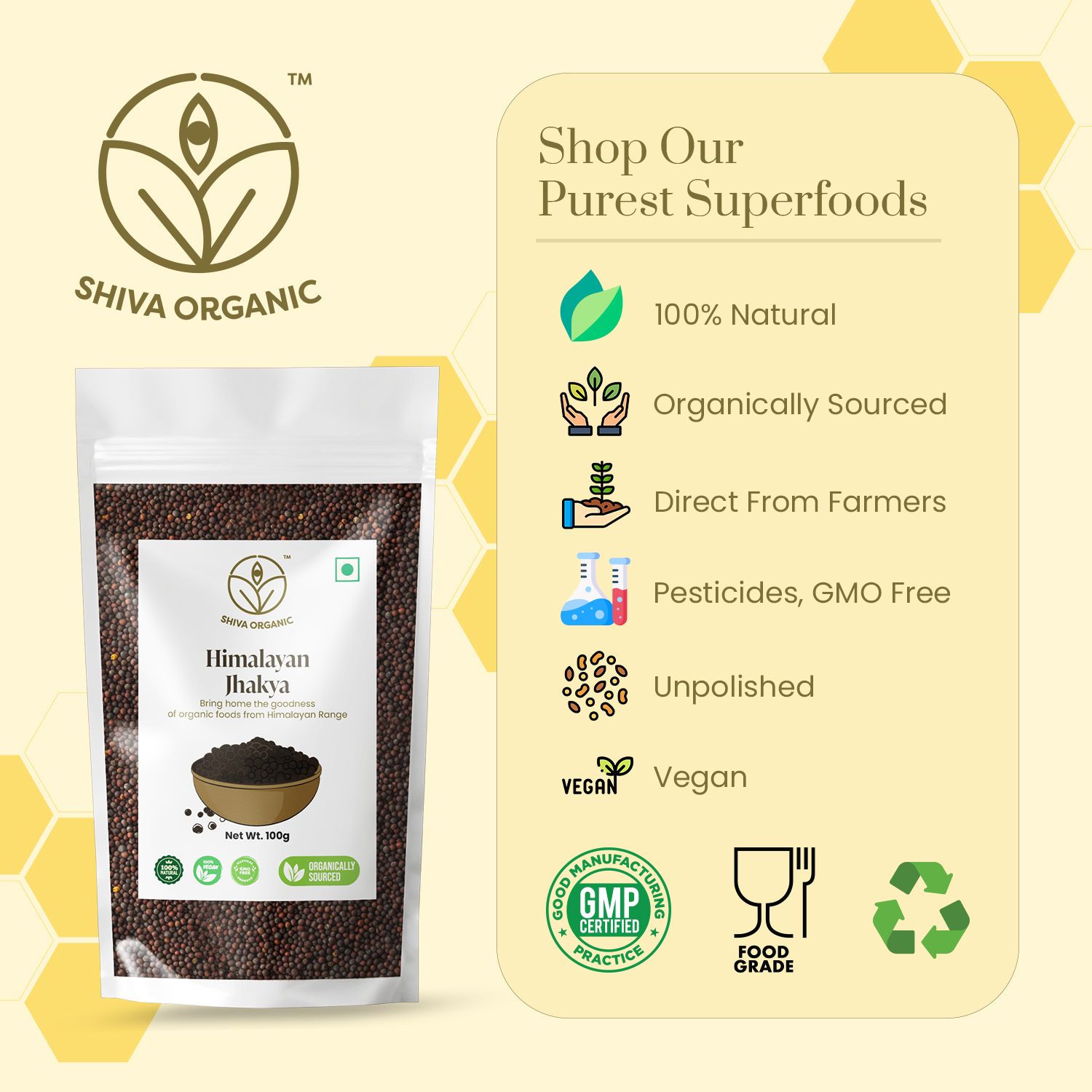 Shiva organic Himalayan Jakhya | Wild Mustard