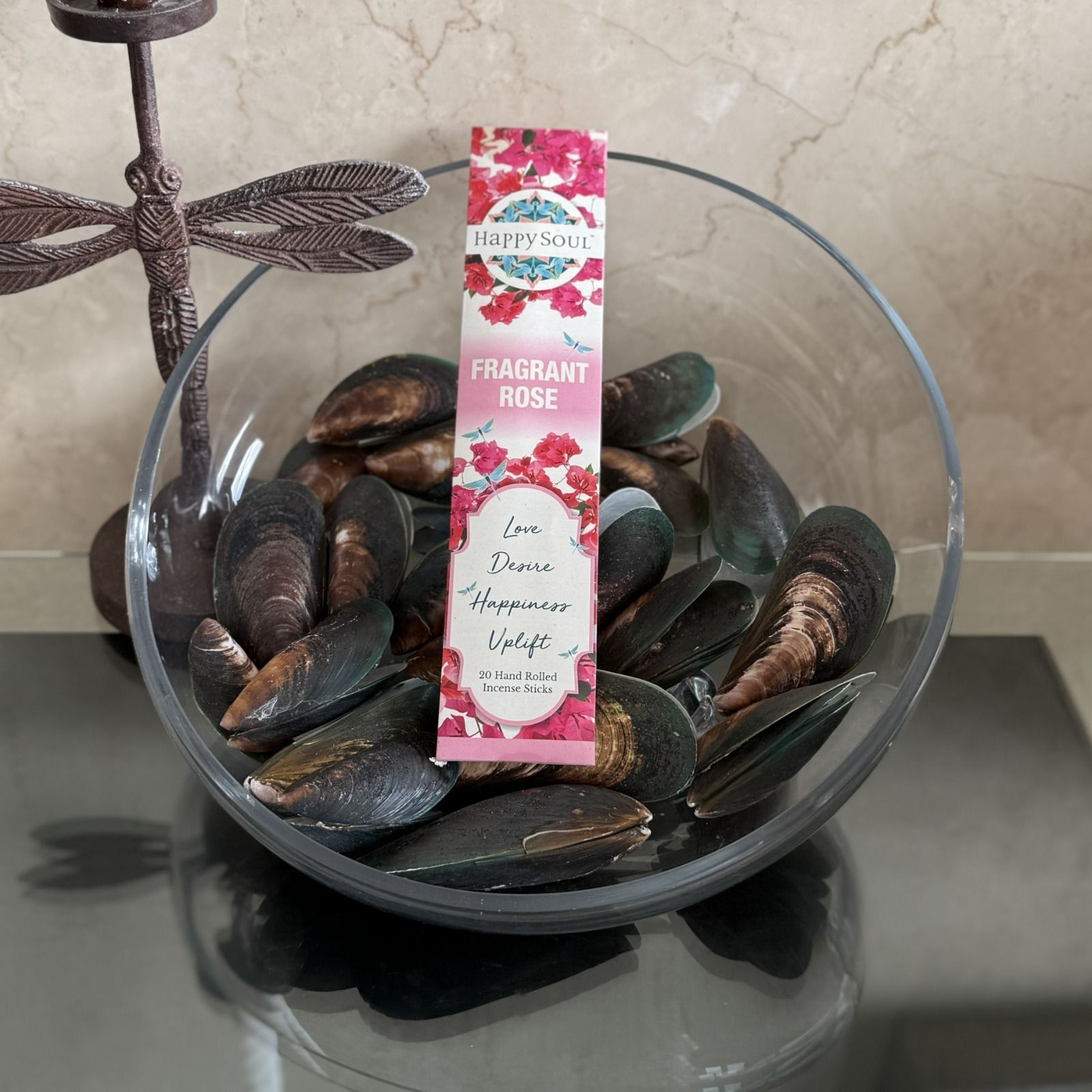 Happy Soul Fragrant Rose Incense Stick: Love, Desire, Happiness, Uplift