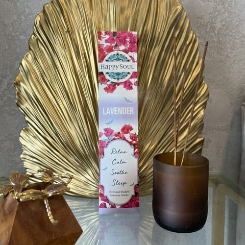 Happy Soul Lavender  Incense Stick : Relax, Calm, Soothe, Sleep