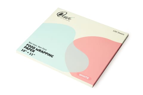 किवी फ़ूड रैपिंग पेपर | 100 प्री-कट शीट (10&quot; x 11&quot; प्रत्येक)