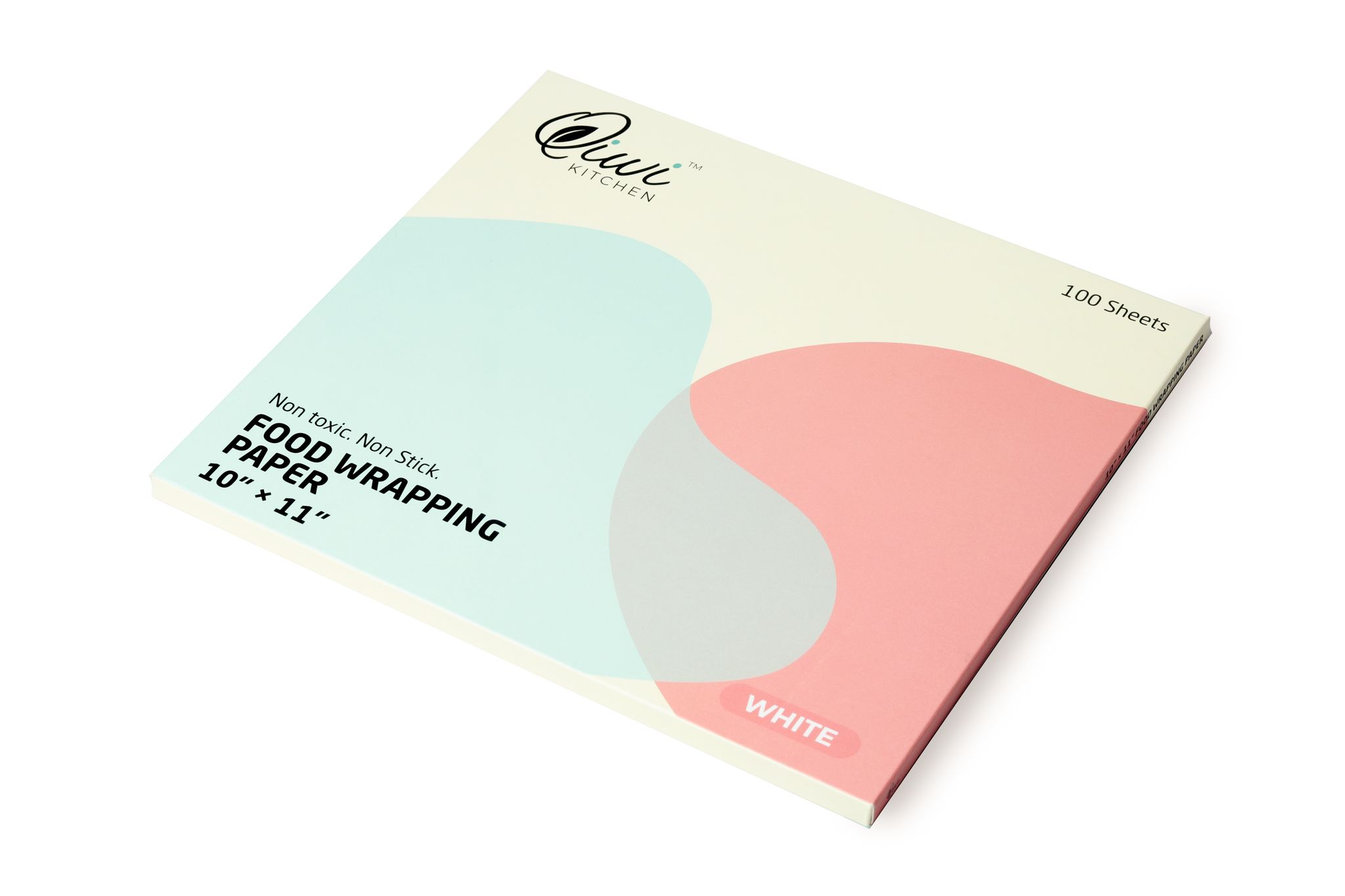 किवी फ़ूड रैपिंग पेपर | 100 प्री-कट शीट (10&quot; x 11&quot; प्रत्येक)