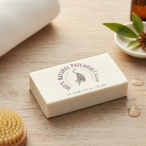 Kheoni 100% Natural Patchouli Aromatic Scented Bathing Soap Bar for Men and Women 100 gm Kheoni 100% Natural Patchouli Aromatic Scented Bathing Soap Bar for Men and Women 100 gm