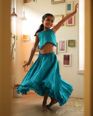 LTWT NILIMA Lehenga Set in Teal